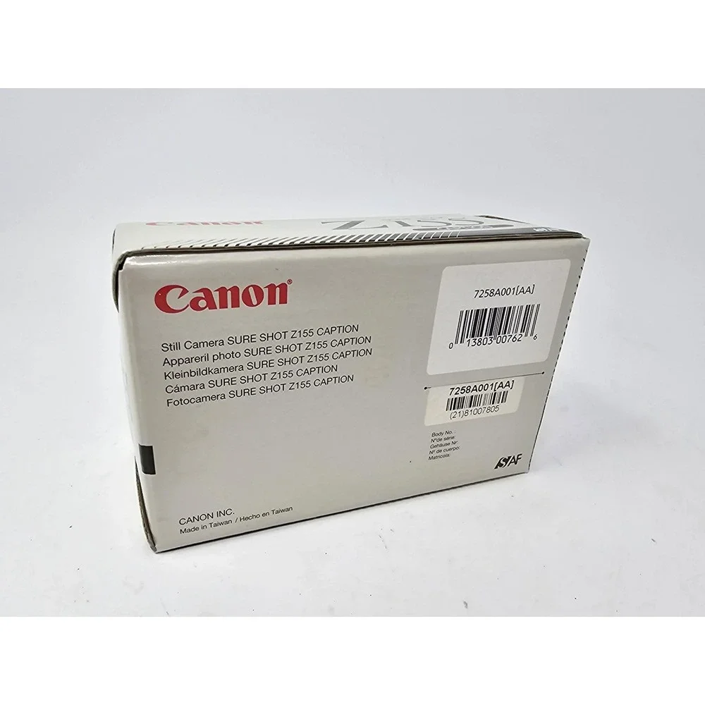 Vintage Canon Sure Shot Z155 Caption 35mm Film Camera Silver Point & Shoot AF